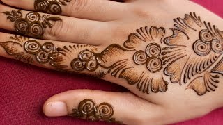 Latest simple flower mehndi design for back hand|| Rakhi/ eid 2020 mehndi designs for hands