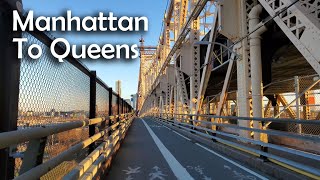Walking the Queensboro (59th Street) Bridge from Manhattan to Queens NYC
