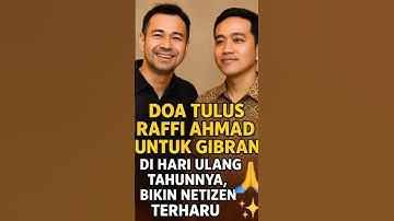 "Raffi Ahmad Doakan Gibran di Hari Ulang Tahun #infoviral #keluargaartis #artissiantar #shorts #fyp