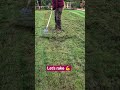 Let's rake for a good workout 💪 collecting debris and moss #raking #lawncare #grass #workout #work