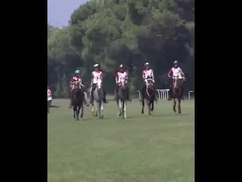 فرحة صاحب السمو الشيخ محمد بن راشد آل مكتوم بالفوز في السباق