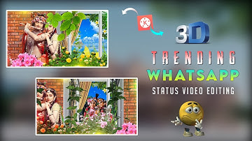 Trending 3D Radhakrishna Status Video Editing | 3D Behind Object Status Editing kinemaster | ott112