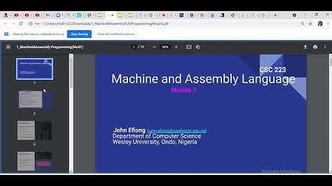 Module_1: Machine & Assembly Language