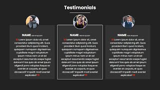 Celebrity How To Make Testimonials Section Using HTML And CSS | Rizowan Ahmed Safi Wealth