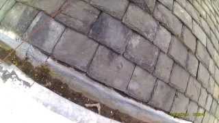 Old Lead Lined Gutter In Need of Roofer Repair in Bank Street Irvine