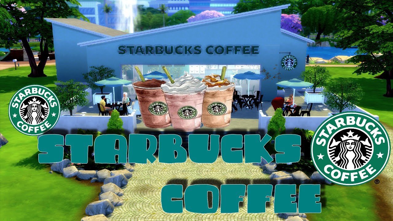 The Sims 4 Starbucks Coffee Speed Building Youtube