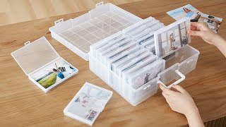 Lifewit Photo Storage Organizer Box, 4''x6'' Photo Keeper Boxes for Photo Organization