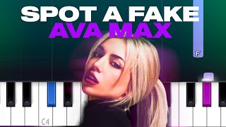 Ava Max - Spot A Fake (Piano Tutorial)