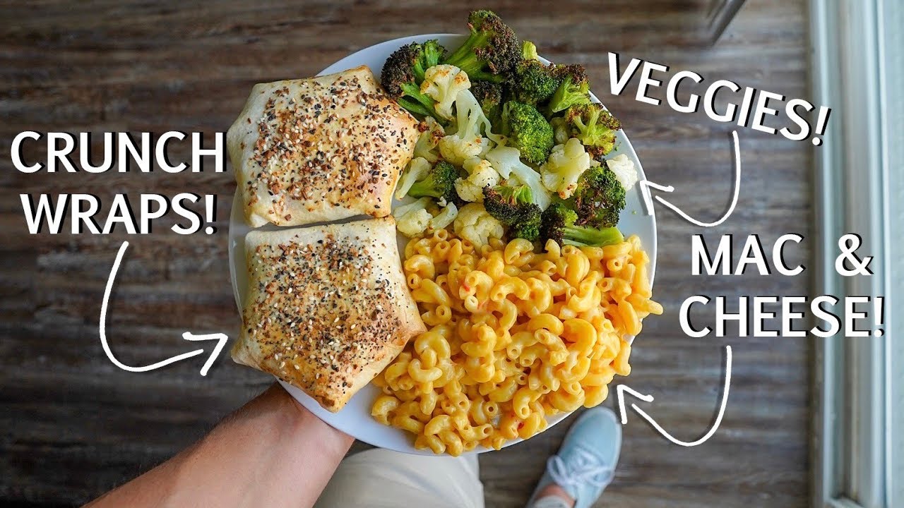 High Protein Mac & Cheese + Low Carb Crunch Wraps Recipe Ft. Crossfit