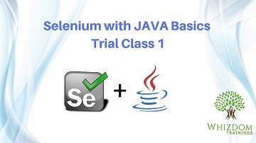Selenium with JAVA basics, Class 1