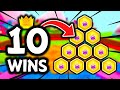 10 WINS ON HEXAGONE TRIALS! (NEW SHOW) Fall Guys Season 3 Best Moments