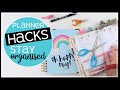 Planner Hacks | Stay Organized with Planner Tips and Tricks 2020