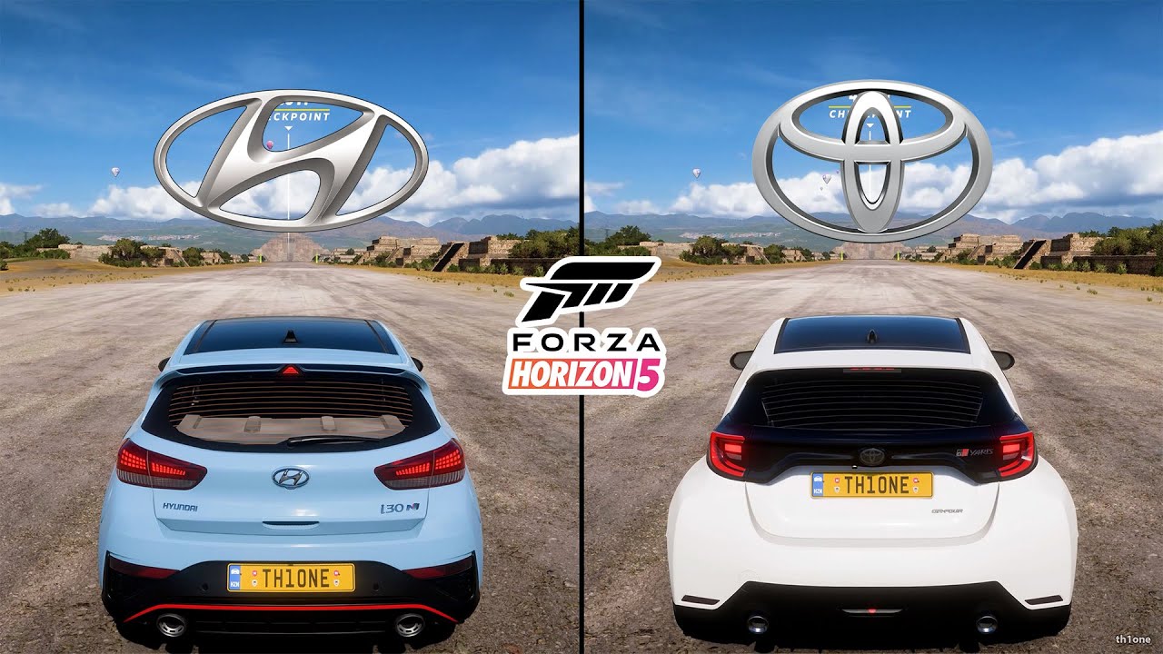 Hyundai i30 N 2020 vs Toyota GR Yaris 2021 – Forza Horizon 5 Hot Hatch ...