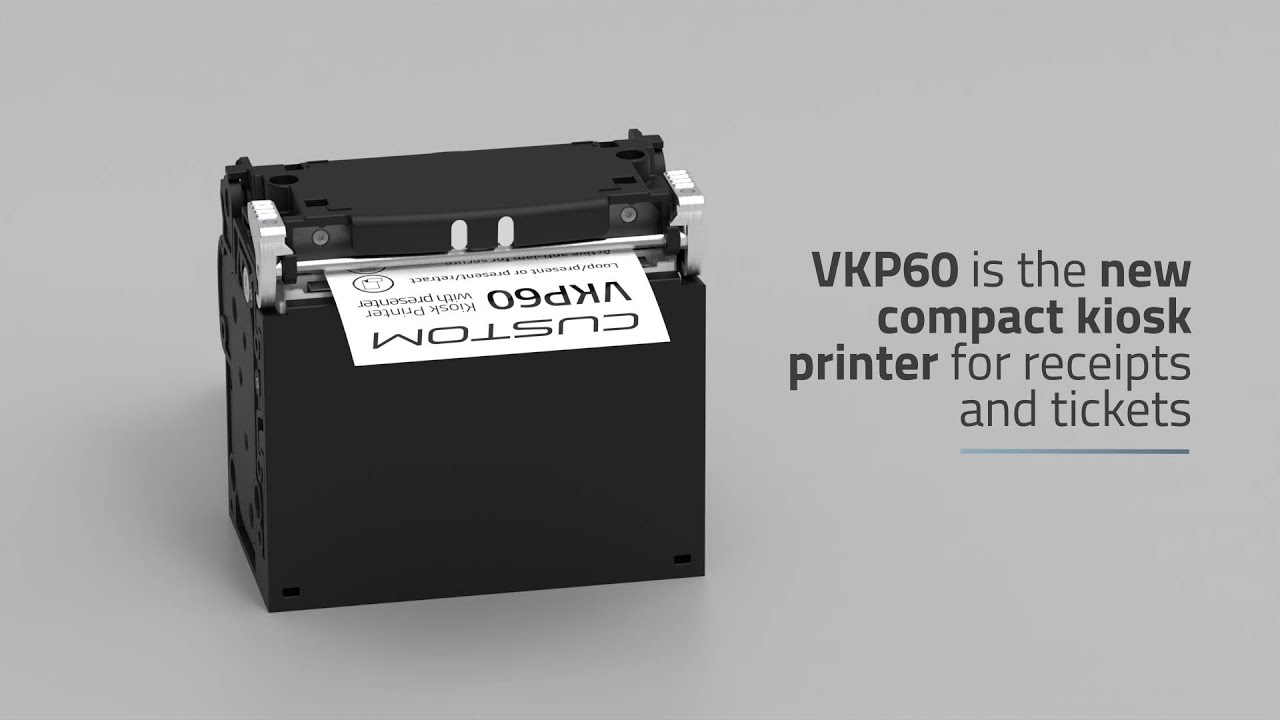 VKP60 Presenter - the 60mm ultra-compact receipt/ticket kiosk printer