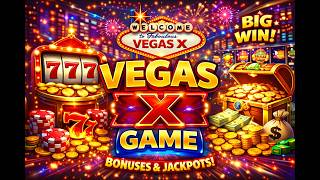 VEGAS X SLOT GAME 🎰 Big Wins, Jackpots & spin bonus feature screenshot 3