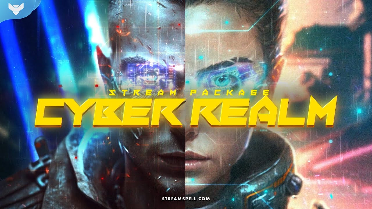 StreamSpell | Cyber Realm Stream Package │ Twitch Overlays for OBS Studio, Streamlabs