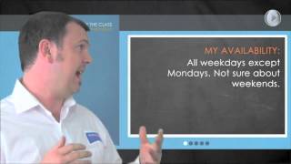 Video 3: Updating Your Availability