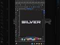 Efeito cromado profissional com gradiente no Corel DRAW