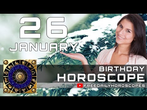 Video: Horoscoop 26 Januari