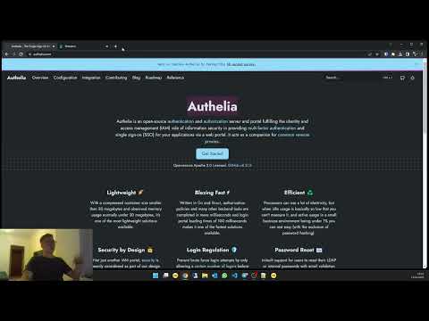 Демонстрация организации SSO с помощью authelia