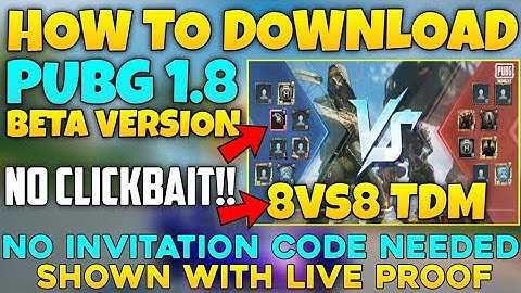 How To Download Pubg Beta Version Without Invitation Code | Download Pubg 1.8 Update Beta Version