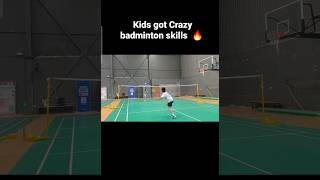 These Chinese kids got crazy badminton 🏸 skills 🔥 🔥  #shorts #short #badminton #viral