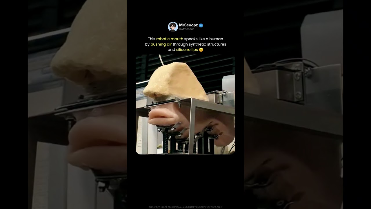 This Robot Produces Speech the Human Way 😮