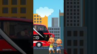 UPIN DAN IPIN MINTA TELOLET BASURI DI BUS AGRAMAS SAMPAI MAU DI TABRAK