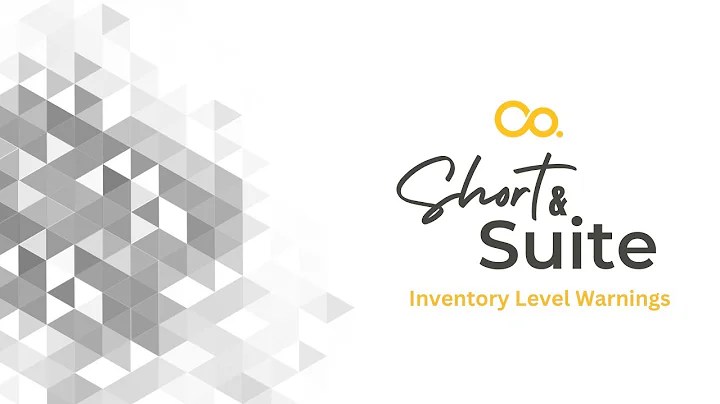 NetSuite Training: Short & Suite: Inventory Level Warnings