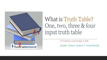 what is truth table? | how to determine the number of rows in a truth table?