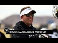 Coach McDaniels Mic’d Up During 2023 Minicamp: ‘You Guys Listen To French Montana?’ | Raiders | NFL