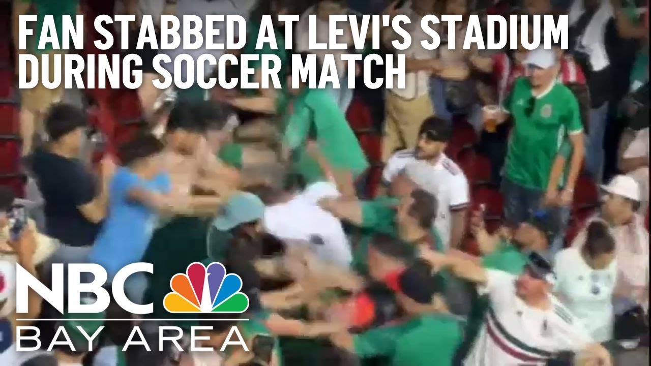 Fan stabbed at Levi's Stadium during Mexico-Qatar soccer match - YouTube