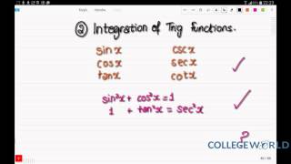 A Level Maths - C4: Integration of trigonometric identities (6.3)
