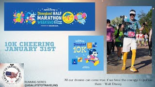🔴LIVE runDisney Disneyland Half Marathon Weekend 10K Early Cheers, Disney Magic 🏃‍♂️