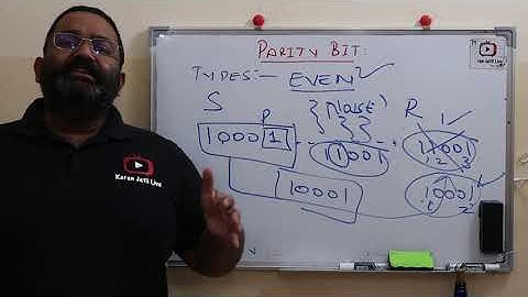 even and odd parity bit explained with example