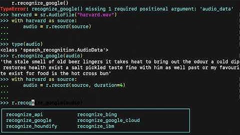 Transcribe Audio and Use Speech Recognition in Python