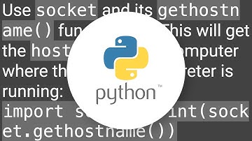 How can I use Python to get the system hostname?