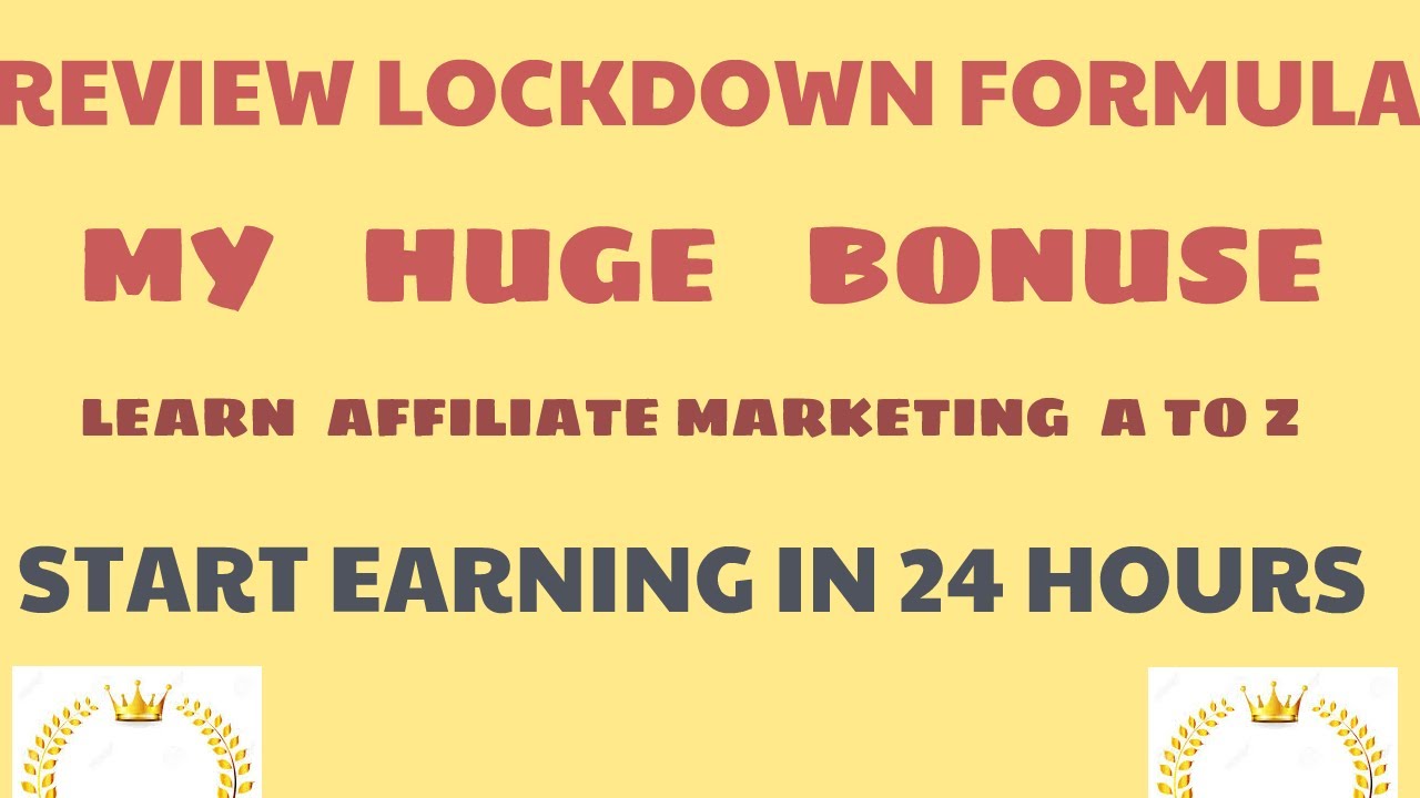 The Lockdown Formula REVIEW🌻MY HUGE BONUSE 🌻
