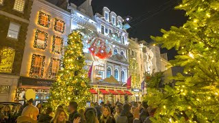 ✨ Mayfair London Christmas Lights 2023 🎁 Bond Street & Mount Street Switch-On Celebrations 🎄 4K HDR