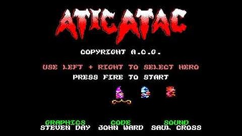 ATIC ATAC  !!!   A 2020 W.I.P. AMSTRAD CPC 464 NEW GAME !!!