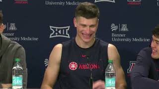 Arizona Basketball Press Conference - Kharchenkov, Brnovic, & Mandaquit