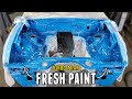 Repainting the ENGINE BAY of the TURBO MIATA - It Looks INCREDIBLE!