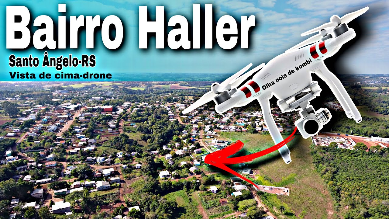 VISTA de cima do BAIRRO HALLER-Santo Ângelo-RS-2022 drone
