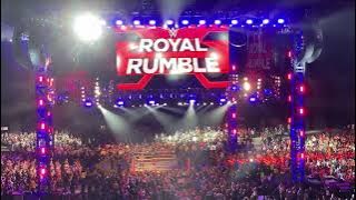 WWE Royal Rumble 2022 - Roman Reigns vs Seth Rollins entrance and introductions