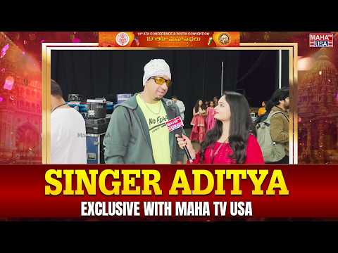 Singer Aditya Exclusive with Maha TV USA | 19th ATA Conference & Youth Convention 2026 | Baltimore