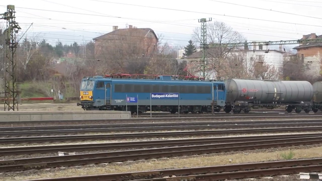 630 026 tartályvonattal jár be Kelenföldre (2024.12.08.)