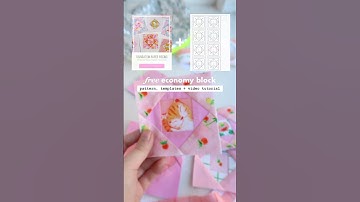Free FPP Economy Block TEMPLATES and tutorial for Beginners ❤️ traditional quilt block #sewing