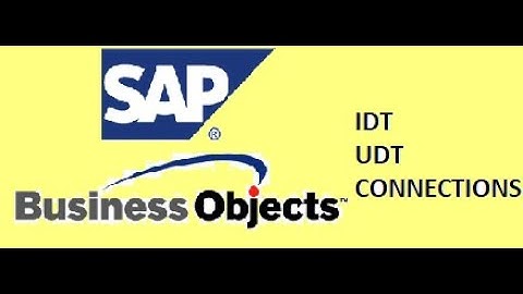 SAP BO Universe Designer Interview Questions - UDT IDT (UDT, IDT, Connections)