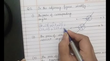 Chapter 5 (Lines and Angles) Exercise 5.2 ( Question 2)