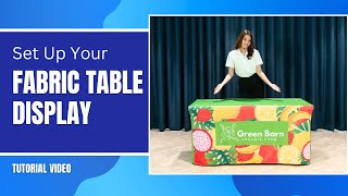 How To Set Up Fabric Table Display